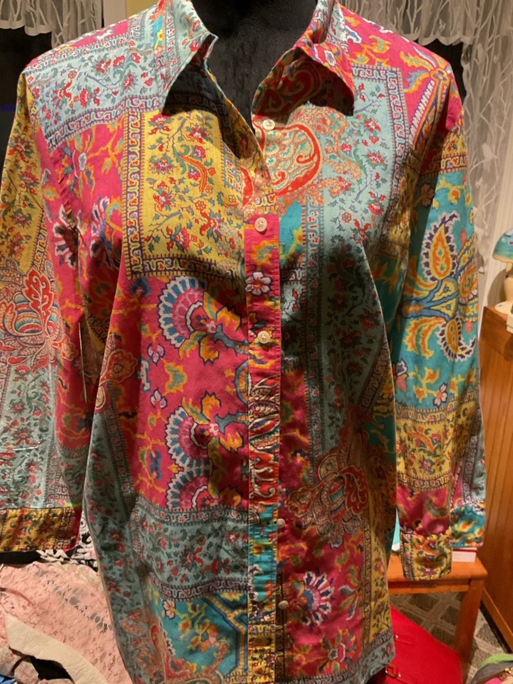 Ralph Lauren Cotton Button Down Top